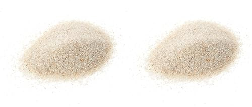 Amtra White Quartz - Fine White Quartz Aquarium Sand, for Fresh or Salt Water, 0.1-0.7mm Grains, Quantity 5kg (Pack of 2)