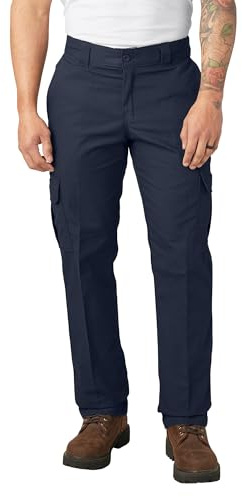 Dickies Flex Regular Fit Cargo Pants. Dark Navy, 34 34