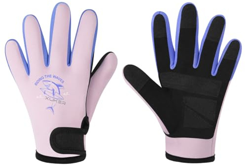 XUKER Neoprene Gloves for Kids, 2mm Wetsuit Dive Gloves Keep Warm for Diving Scuba Kayaking Snorkeling Swimming Water Sports