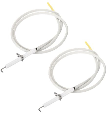 PATIKIL 2uds Cerámica Chispa Electrodo Encendedor con Cable Conductor Reemplazo para Barbacoa Parrilla y Gas Parrilla Modelos
