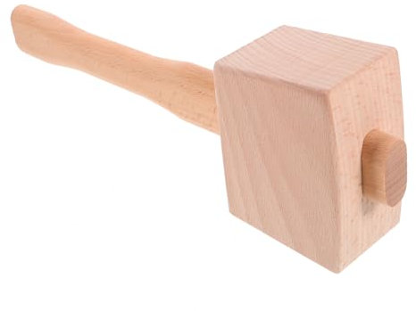 iplusmile Holzhammer Aus Massivem Buchenholz Robust Und Langlebig Ergonomischer Griff Für Komfortable Handhabung Vielseitiges Holzarbeitswerkzeug Für Schnitzerei Und Schreinerei Handgefertig