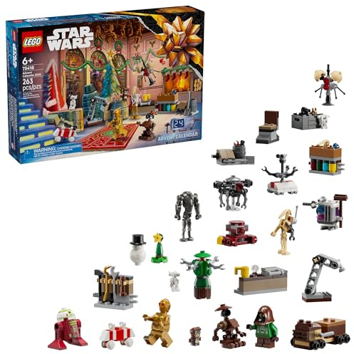 LEGO Star Wars Advent Calendar 2025 Kids Toy - Holiday Countdown Playset with 24 Toys for Boys & Girls, Ages 6+ - Includes C-3PO & BB-8 Figures - Star Wars Gift Idea for Christmas - 75418