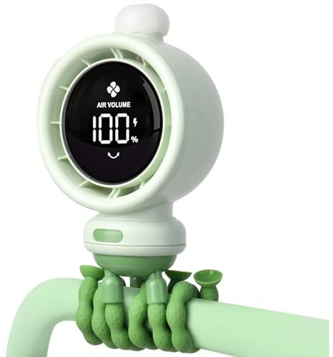 Juodkeo Ventilatore da tavolo portatile, piccolo ventilatore personale oscillante con supporto regolabile, ventilatore da viaggio alimentato tramite USB per camera da letto, ufficio, domestico