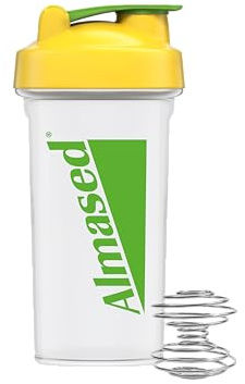 Almased Shaker XL 500ml – Praktischer Shaker für zuhause und unterwegs – mit Shake-Kugel aus Edelstahl – cremige Shakes in Sekundenschnelle