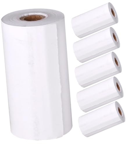 Healifty 6 Rolls Thermal Printer Paper for Instant Print Camera Printable Thermal Paper Roll Refill for Camera