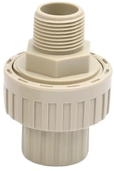 RenCehn Raccordo filettato Maschio PPH - Adattatore for Tubo dell'Acqua con Giunto Femmina in PVC da 20 mm, 40 mm, 63 mm - Beige - 1 pz(40mm)