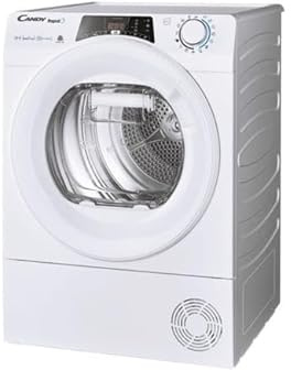 Asciugatrice Candy ROEH8A3TE-S 8 Kg Carico Frontale Pompa Di Calore Inverter Partenza Ritardata Libera Installazione Classe A+++