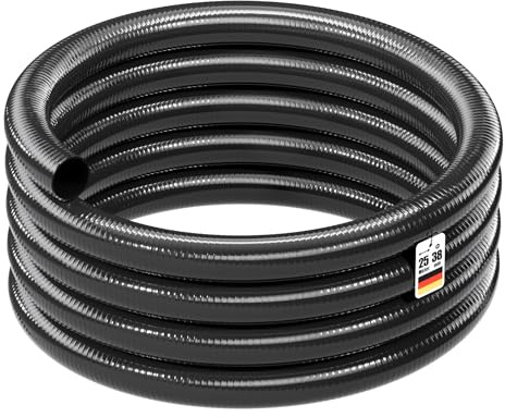 Wiltec Luisiana OM/I 25 m Tryck- och sugslang Ø38 mm 420 g/m pumpslang för damm, pool och simbassäng flexibel slang