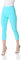 Roman Originals Cropped Trousers for Women UK Ladies Capri Leggings Summer Pants Short Crop Stretch 3/4 Length Three Quarter Pedal Pusher Clothes Elasticated Bengaline Cut Off - Turquoise - Size 18
