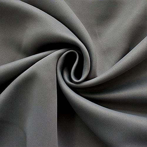 STOFFKONTOR Verdunkelungsstoff BLACK OUT, Thermostoff, Vorhangstoff Meterware, Graphit-Grau