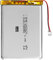 EEMB 3.7V 3300mAh 675776 Batteria Lipo Batteria ricaricabile agli ioni di polimero di litio con connettore JST-Assicurarsi che la polarità del dispositivo corrisponda alla batteria prima dell'acquisto