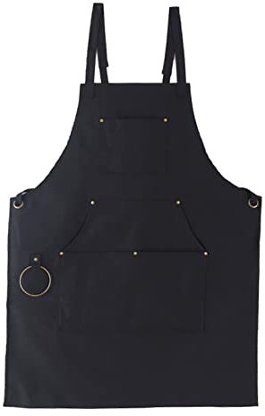 BATTTX Arbeitsschürze Herren,Robuste Werkzeugschürze for Männer, Arbeitsschürze Mit Werkzeugtaschen for Küche, Garten, Keramik, Werkstatt, Garage Und Mehr