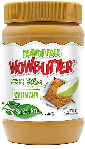 WOWBUTTER Crunchy Toasted Soya Spread 500g | Peanut Butter Alternative