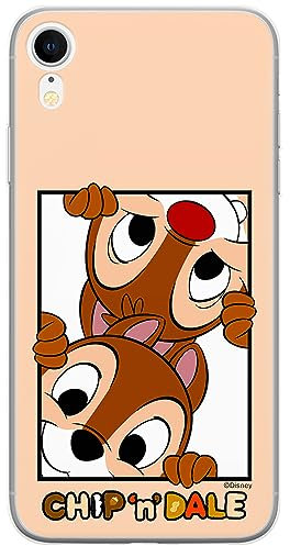 ERT GROUP mobile phone case for Iphone XR original and officially Licensed Disney pattern Chip & Dale 005 optimally adapted to the shape of the mobile phone, case made of TPU