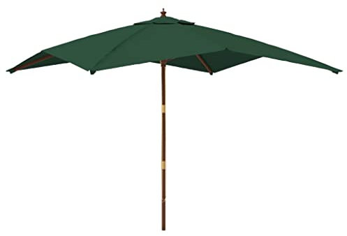 FIRBNUS Strandschirme Sonnenschirm Holz Sonnenschirm Garten Sonnenschirme Outdoor Sonnenschirm Strand Sonnenschirm Strand-36319-zys-230824-king, grün, Groß