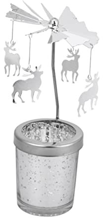 Romantischer Rotierender Kerzenständer Mit Hirschmotiv Stilvoller Kerzenhalter Für Weihnachten Als Mittelpunkt Für Die Dekoration Von Veranstaltungen Zu Hause