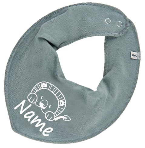 HALSTUCH Löwe mit Name oder Text personalisiert für Baby oder Kind aus Baumwolle in Einheitsgröße