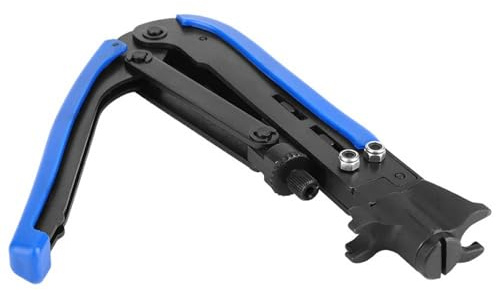 Pince à Sertir Universelle, Pince à Sertir Pinces a Sertir Cosses Electriques Outil de Compression Coaxial de Câble de Réseau, pour Têtes F Extrudées Métriques et Pouces RG59, RG6, RG11, 75-5, 75-7
