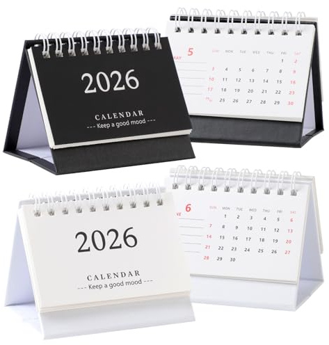 Mini-Tischkalender 2024–2025, 8,5 x 7,5 cm, Mini-Stehkalender, 15 Monate, Oktober 2024 bis Dezember 2025, stehender Flip-Desktop-Kalender, winziger Schreibtischkalender für Zuhause, Schule, Büro
