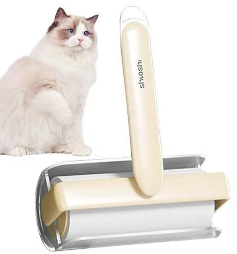 Dog Hair Remover, Lint Roller for Clothes, Strong Stickiness, Portable Pet Hair Glue Roller, Pet Hair Remover with Non-Slip Handle for Car Decoration, Carpet, Furniture, Home Use