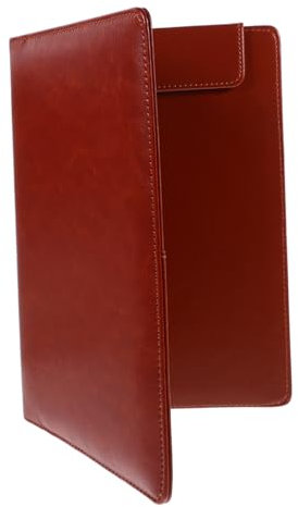 Tofficu Porte-documents Magnétique A5 En Pu Marron, Presse-papiers Multifonction Pour Factures Et Menus, Tableau D’écriture Portable Pour Restaurants, Hôtels Et Bureaux