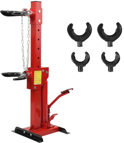 CDZHLTG Hydraulischer Federspanner 3 Tonnen 6600LBS KFZ Werkzeug Federbeinspanner Federbein Spanner 3T Hydraulischer Federkompressor 7-Fach Verstellbar Steuerung Hydraulisches Werkzeug
