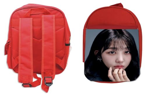 MERCHANDMANIA PACK MOCHILA ROJA Y ESTUCHE UDTT personaje kpop cantante 2025 Koo Han Na school material