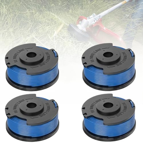 Strimmer Spool Compatible with Ryobi, 4-Pack Autofeed Strimmer Wire Replacement for ONE+ AC14RL3A OLT1832 RAC124, Fits Ryobi 18V 24V 40V String Trimmers