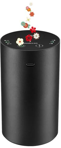Gindecon Diffuseur sans eau pour huiles essentielles, rechargeable par USB et diffuseur d'huile portable pour voiture ou maison, chambre, bureau (noir)