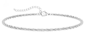 Meteorstarry Armband Silber 925 Damen, Glizter Armbänder Sterling Silber, Glänzendes Armreif Damenarmband Silberschmuck Geschenk für Frauen Freundin Mama