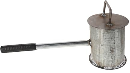 Zerodeko Extintor De Portátil De Acero para Fogatas Camping y Emergencias Cubo De Cenizas para Barbacoas Asa Herramienta De Seguridad para Exteriores y Doméstico