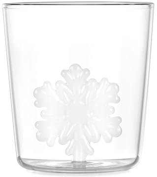 Hkfgdjdl Taza de cristal con temática navideña, taza de cristal con temática navideña única en 3D con diseños delicados para varias ocasiones
