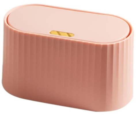 Tiny Waste Bin - Conteneur de poubelle compact Countartop, porte-ordures mignonnes | 8.86x4.41x4.92 pouces Coud PP portable PP Bin, petit panier de salle de bain, table de chambre à coucher