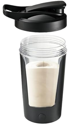 Hogvinnatil Bicchiere Shaker Elettrico | Bottiglia Shaker Ricaricabile Per Fitness,450ml Tazza Con Mescolamento Automatico Portatile Con Manico - Per Viaggio Picnic Camping Palestra Domestica
