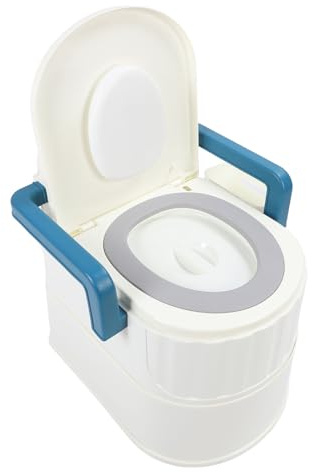 Bamjour Comodino Comodino, WC Mobile per Adulti Portatile Sedia Antiscivolo WC Portatile per Adulti con Braccioli Rimovibili Sedia Toilette per con Braccioli per