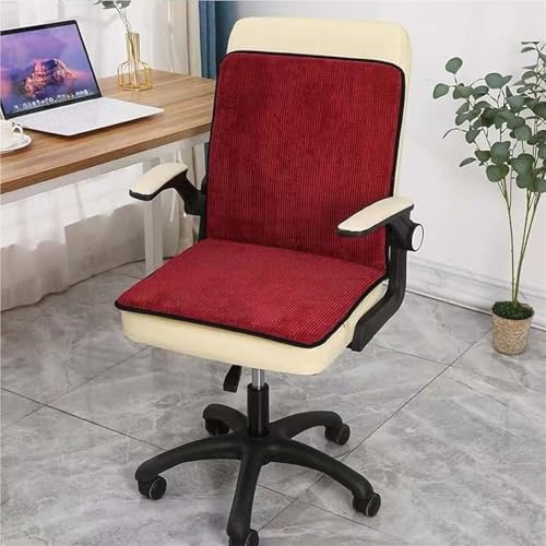 Heated Seat Cushion with Soft Padding and Removable Cover, Easy Cleaning Suitable for Office Chairs, Home Chairs and Wheelchairs(Red)