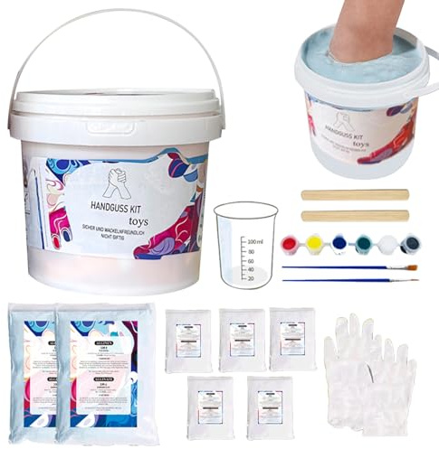 Genérico Moldes Mano Kit - Escultura Manos Pareja, Kit 3D Molde Manos Escayola, Manualidades Adultos, Regalo Pareja, Detalle Para Bodas Aniversarios Fiestas