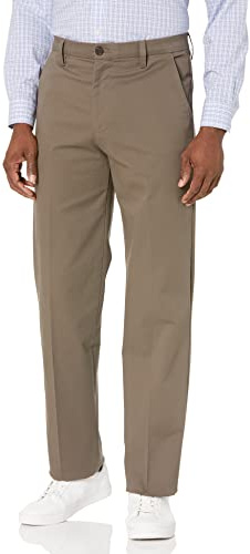 Dockers Classic Fit Workday Khaki Smart 360 Flex Pants Men's , Dark Pebble , 36W / 34L