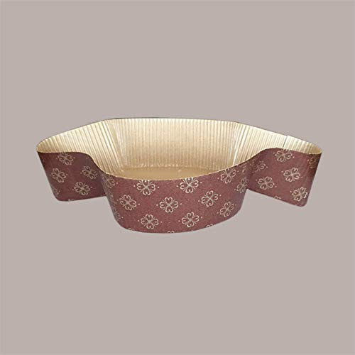 Lucgel Stampo Forma Cottura per Colomba Pasquale da 750 g in Carta Forno 28,5x20h5,5 cm - 10 pezzi -