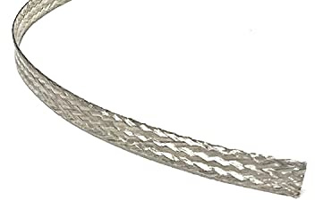 AC/DC Wire and Supply TINNED Copper Flat Braid Ground Strap Grounding 1/8 Width (10 FT)