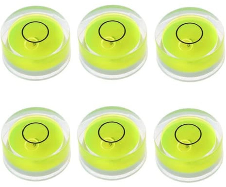 10 Pcs Round Bubble Level Mini Spirit Level Spirit Level Sets Bullseye Level Measurement Instrument, 10 X 6mm