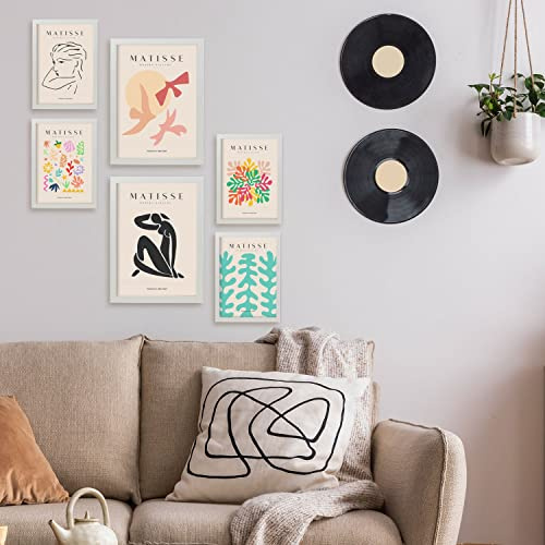 Nacnic Set med 6 Henri Matisse affischer, frihet. Falvism och abstrakt konst för inredningsarkitektur och dekoration. A3 & A4, utan ramar.