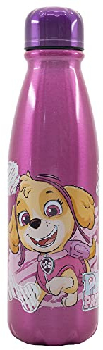 Botella de aluminio para niños de 600 ml, esencia de dibujo de la Patrulla Canina