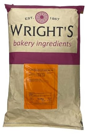 Eggless Sponge Cake Mix Plain 12.5Kg By Wright's | can be used to bake light & moist Sponge cakes, Sponge slices, Sponge muffins or Sponge cupcakes
