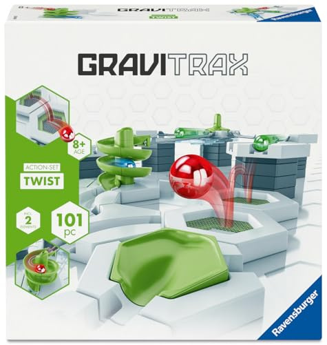 Ravensburger GraviTrax Starter Set – Circuit de Billes 101 Pièces avec Trampoline et Spirale – Jeu de Construction STEM – Piste à Billes Créative et Évolutive – Dès 8 Ans – Version Française