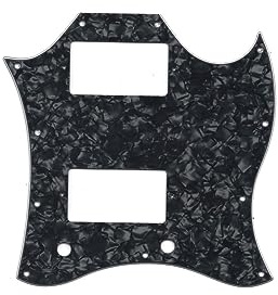 ROZILO Schlagbrett mit Schrauben, für SG-Gitarre, Epiphone SG, Black Pearl