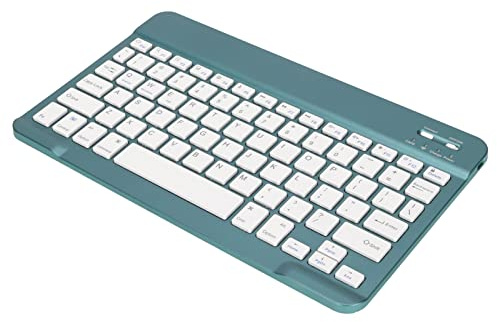 PUSOKEI Teclado Multidispositivo Teclado Inalámbrico, Mini Teclado Inalámbrico para PC Pantalla de Bloqueo Pequeño Portátil Conexión Estable Batería de Larga Duración para Computadora,