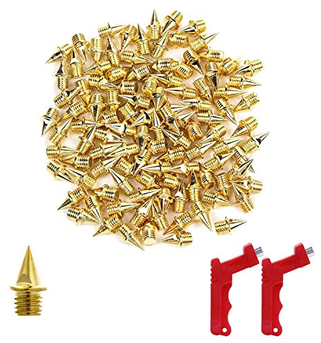 Dormstop 120 StüCk 1/4 Track Spikes für Track Schuhe, Spikes für Country Short Laufschuhe mit Spike Wrench