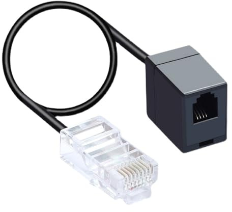 BAHJKASD Cavo adattatore RJ45 a RJ11 Ethernet RJ45 maschio a telefono RJ11 femmina convertitore per cavo di rete di telecomunicazioni