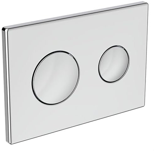 Ideal Standard Conceala 3 Toilet Cistern Flush Plate, Dual Buttons, Pneumatic, Chrome Finish S1082AA